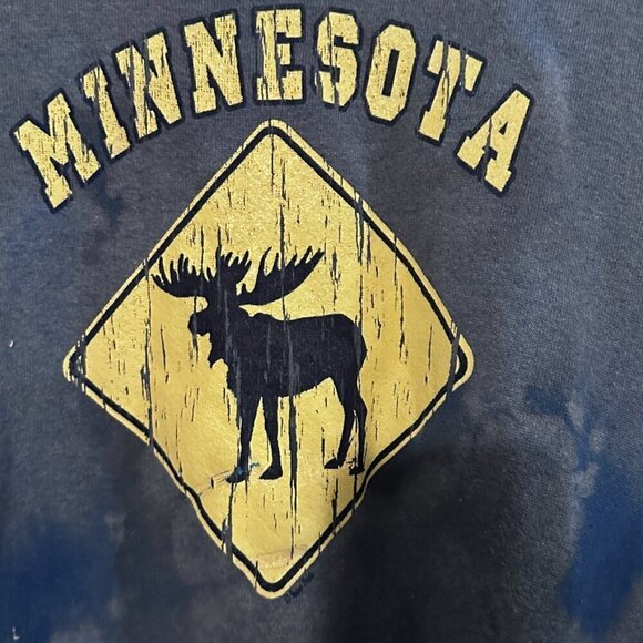 Bike Skateboard Punk Distressed Sweatshirt Crewneck Minnesota Tie dyed XL - Picture 3 of 8